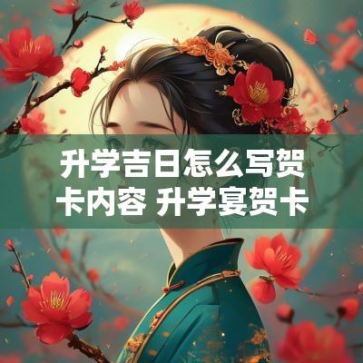 升学吉日怎么写贺卡内容 升学宴贺卡怎么制作