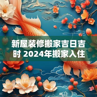 新屋装修搬家吉日吉时 2025年搬家入住新房的吉日吉时