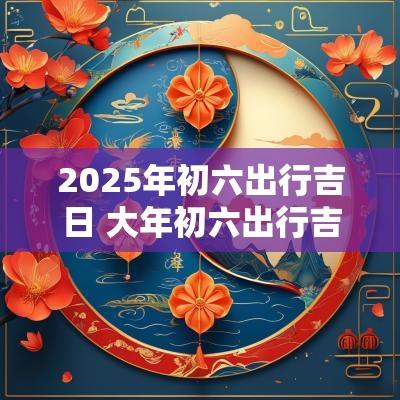 2025年初六出行吉日 大年初六出行吉利吗