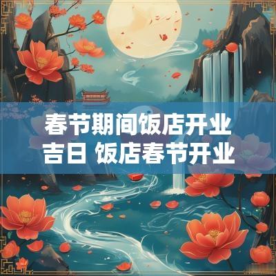 春节期间饭店开业吉日 饭店春节开业宣传语