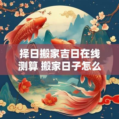 择日搬家吉日在线测算 搬家日子怎么选黄道吉日2025