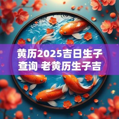 黄历2025吉日生子查询 老黄历生子吉日