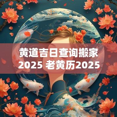 黄道吉日查询搬家2025 老黄历2025年黄道搬家吉日查询