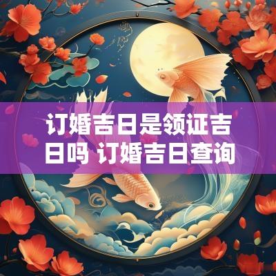订婚吉日是领证吉日吗 订婚吉日查询2025年