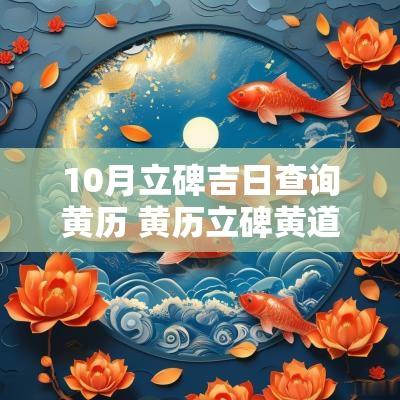 10月立碑吉日查询黄历 黄历立碑黄道吉日