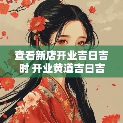 查看新店开业吉日吉时 开业黄道吉日吉时查询4月