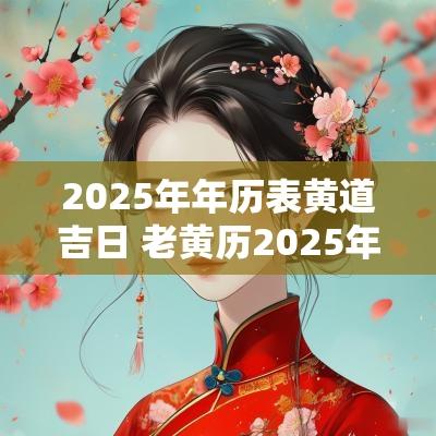 2025年年历表黄道吉日 老黄历2025年黄道吉日
