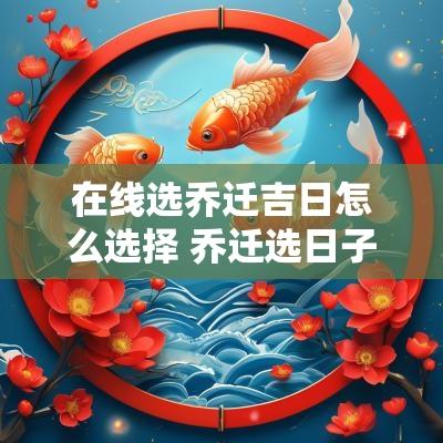 在线选乔迁吉日怎么选择 乔迁选日子怎么选2025年老黄历