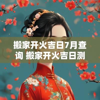 搬家开火吉日7月查询 搬家开火吉日测算2025