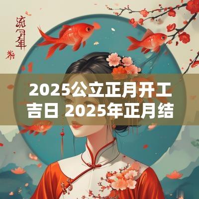 2025公立正月开工吉日 2025年正月结婚吉日一览表