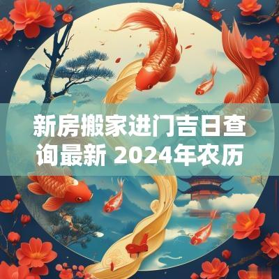 新房搬家进门吉日查询最新 2025年农历搬家入新房吉日有哪些
