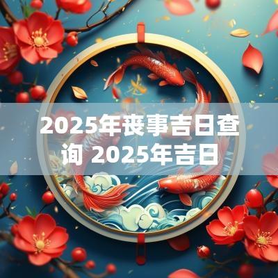 2025年丧事吉日查询 2025年吉日