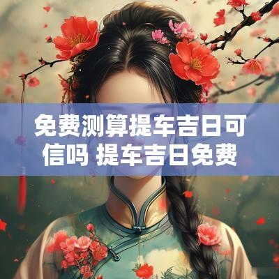 免费测算提车吉日可信吗 提车吉日免费查询