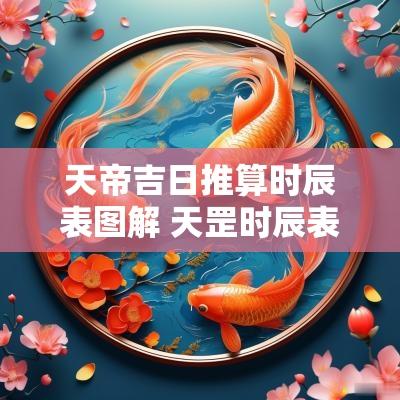 天帝吉日推算时辰表图解 天罡时辰表