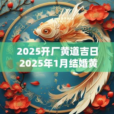 2025开厂黄道吉日 2025年1月结婚黄道吉日