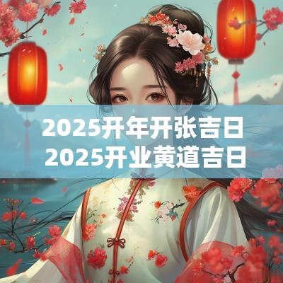 2025开年开张吉日 2025开业黄道吉日