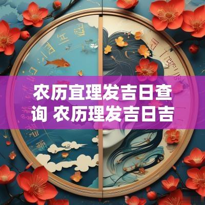 农历宜理发吉日查询 农历理发吉日吉凶表