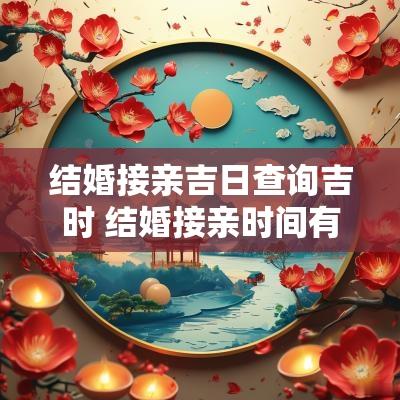 结婚接亲吉日查询吉时 结婚接亲时间有讲究吗