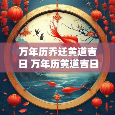 万年历乔迁黄道吉日 万年历黄道吉日乔迁新居2025