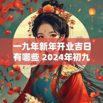 一九年新年开业吉日有哪些 2025年初九开业吉利吗