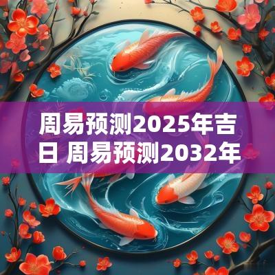 周易预测2025年吉日 周易预测2032年会发生什么灾难