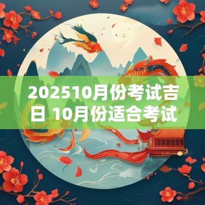 202510月份考试吉日 10月份适合考试的黄道吉日