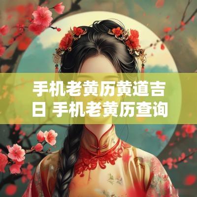 手机老黄历黄道吉日 手机老黄历查询下载