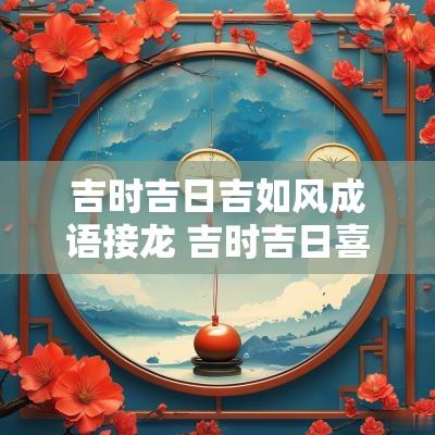 吉时吉日吉如风成语接龙 吉时吉日喜如风词