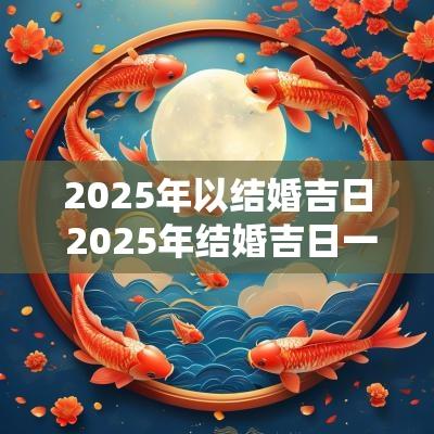 2025年以结婚吉日 2025年结婚吉日一览表