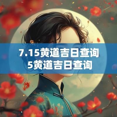 7.15黄道吉日查询 5黄道吉日查询