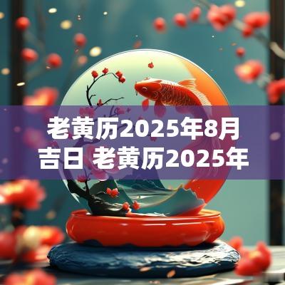 老黄历2025年8月吉日 老黄历2025年