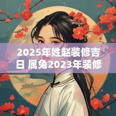 2025年姓赵装修吉日 属兔2025年装修房子黄道吉日