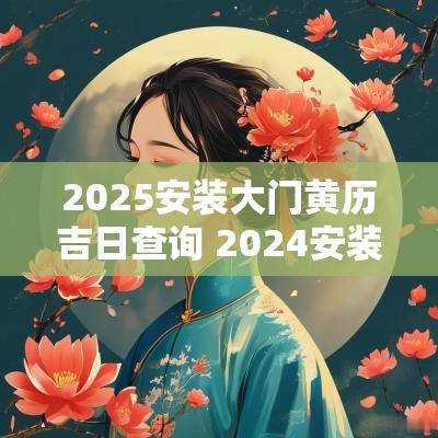 2025安装大门黄历吉日查询 2025安装大门吉日黄历