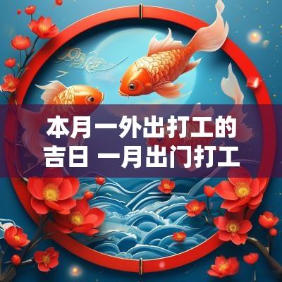 本月一外出打工的吉日 一月出门打工吉日
