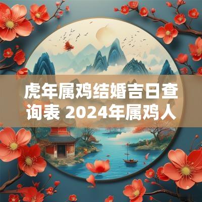 蛇年属鸡结婚吉日查询表 2025年属鸡人结婚黄道吉日
