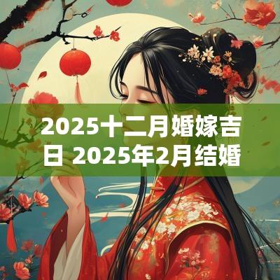 2025十二月婚嫁吉日 2025年2月结婚黄道吉日