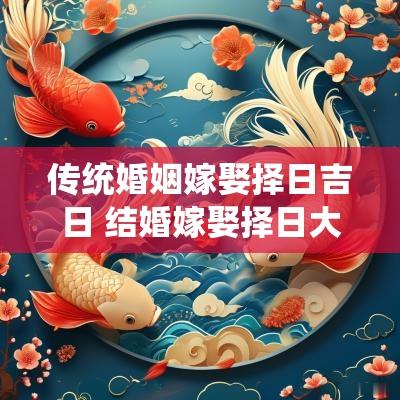 传统婚姻嫁娶择日吉日 结婚嫁娶择日大全