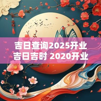 吉日查询2025开业吉日吉时 2025开业吉日吉时查询