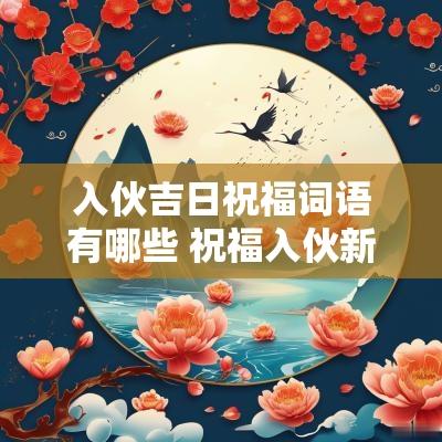 入伙吉日祝福词语有哪些 祝福入伙新居祝福语