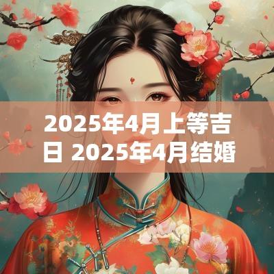 2025年4月上等吉日 2025年4月结婚黄道吉日是哪几天