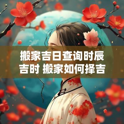 搬家吉日查询时辰吉时 搬家如何择吉日和时辰