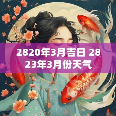 2820年3月吉日 2823年3月份天气