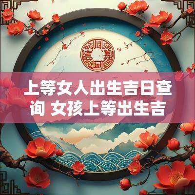上等女人出生吉日查询 女孩上等出生吉日