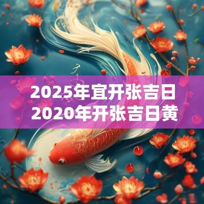 2025年宜开张吉日 2025年开张吉日黄道吉日