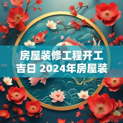 房屋装修工程开工吉日 2025年房屋装修开工吉日