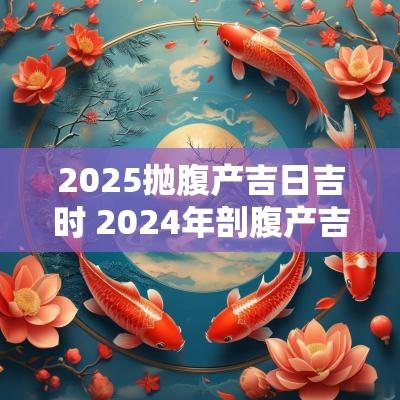 2025抛腹产吉日吉时 2025年剖腹产吉日吉时