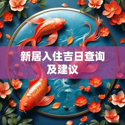 新居入住吉日查询及建议