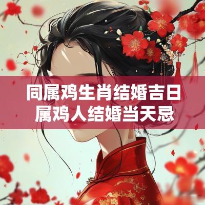 同属鸡生肖结婚吉日 属鸡人结婚当天忌什么生肖