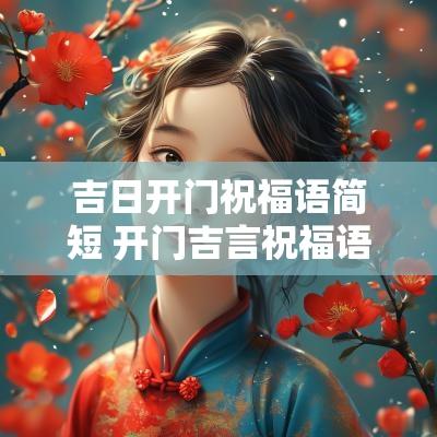 吉日开门祝福语简短 开门吉言祝福语