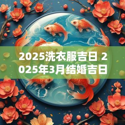 2025洗衣服吉日 2025年3月结婚吉日一览表